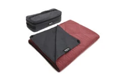 YETI Lowlands Waterproof Outdoor Blanket -Le Creu Grill Shop 180567 Lowlands Blanket Website Assets Studio Lowlands Hero Red on Outside Folded with Bag 1680x1024 1
