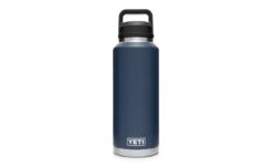 YETI Rambler 46 Oz Bottle With Chug Cap -Le Creu Grill Shop 200566 Drinkwater Product Launch 46oz Bottle Front Navy 1680x1024 1