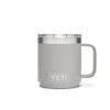 YETI 10 Oz Rambler Mug W/ Magslider Lid -Le Creu Grill Shop 200614 Rambler 10oz Mug Single Front Granite Gray 1680x1024 1