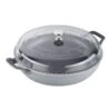Staub 3.5 Qt. Braiser W/ Glass Lid -Le Creu Grill Shop 40501 984 0 1