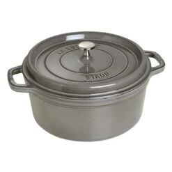 Staub Round Cocotte 7 QT -Le Creu Grill Shop 40509 314 0 1