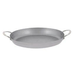 De Buyer MINERAL B Carbon Steel Oval Roasting Pan -Le Creu Grill Shop 5651 36 packshot 1