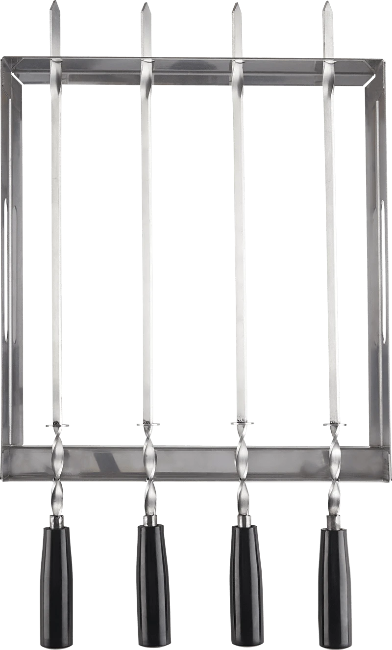 Napoleon PRO Stainless Steel Rotating Skewer Rack 70014 3 Napoleon PRO Stainless Steel Rotating Skewer Rack 70014