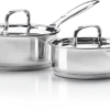 Napoleon Stainless Steel 2-Piece Saucepan Set 70046 -Le Creu Grill Shop 70046 Sauce Pans opt2 side 800px