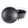 Lodge Yellowstone™ 12 Inch / 8 Quart Seasoned Cast Iron Deep Camp Dutch Oven -Le Creu Grill Shop 800X800 L12DCOYW 1