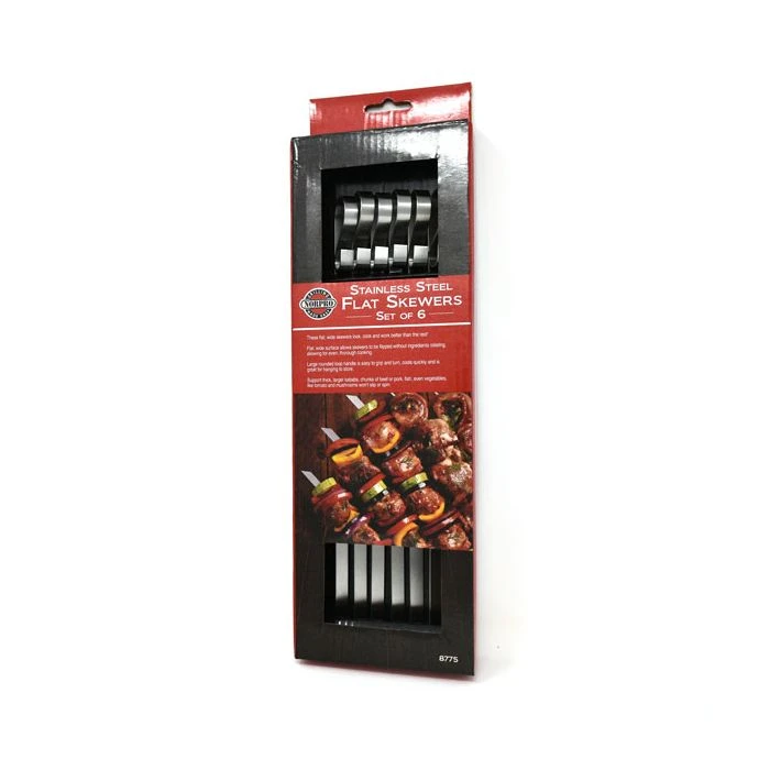 Norpro Stainless Skewers Set Of 6 4 Norpro Stainless Skewers Set Of 6 - Image 2
