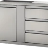Napoleon 42" X 24" Large Single Door & Triple Drawer BI-4224-1D3DR 2 Napoleon 42" X 24" Large Single Door & Triple Drawer BI-4224-1D3DR -Le Creu Grill Shop BI 4224 1D 3DR Ang Closed 800px