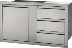 Napoleon 42" X 24" Large Single Door & Triple Drawer BI-4224-1D3DR