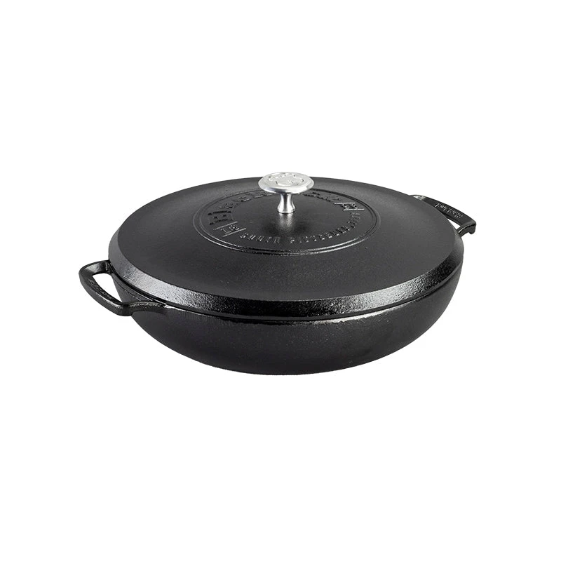 Lodge Blacklock *17* Triple Seasoned Cast Iron 4QT Braiser With Lid 3 Lodge Blacklock *17* Triple Seasoned Cast Iron 4QT Braiser With Lid
