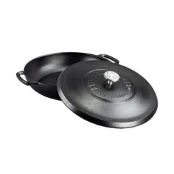 Lodge Blacklock *17* Triple Seasoned Cast Iron 4QT Braiser With Lid 8 Lodge Blacklock *17* Triple Seasoned Cast Iron 4QT Braiser With Lid -Le Creu Grill Shop BL17BR 4N8A1507