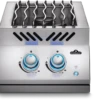 Napoleon Built-in 700 Series Inline Dual Range Top Burner -Le Creu Grill Shop Built in 700 BIB12RT DropIn Burner Prod Str blue lit knob 800