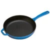 Lodge Enamel 11 Inch Blue Skillet, Interior Matte Black Enamel -Le Creu Grill Shop EC11S33 L