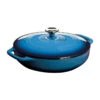 Lodge 3.6 Quart Blue Casserole -Le Creu Grill Shop EC3CC33 L