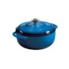 Lodge 4.5 Quart Enameled Dutch Oven, Blue -Le Creu Grill Shop EC4D33 L