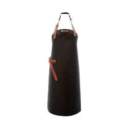 Xapron Kansas Leather Apron -Le Creu Grill Shop Kansas Black Full Apron