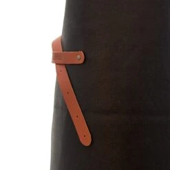 Xapron Kansas Leather Apron -Le Creu Grill Shop Kansas Black Zoom