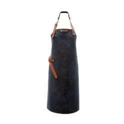 Xapron Kansas Leather Apron -Le Creu Grill Shop Kansas Blue Full Apron