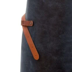 Xapron Kansas Leather Apron -Le Creu Grill Shop Kansas Blue Zoom