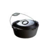 Lodge 7 Quart Cast Iron Dutch Oven, With Spiral Bail Handle -Le Creu Grill Shop L10DO3 L
