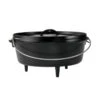 Lodge 12 Inch / 6 Quart Camp Dutch Oven, 3.75 Inch Depth -Le Creu Grill Shop L12CO3 L
