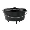 Lodge 10 Inch / 5 Quart Cast Iron Deep Camp Dutch Oven