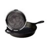 Lodge 10.25 Inch Cast Iron Skillet With Buffalo Nickel Logo -Le Creu Grill Shop L8SK3BN L