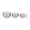 Le Creuset Stainless Steel Mixing Bowls With Lids, Set Of 3 2 Le Creuset Stainless Steel Mixing Bowls With Lids, Set Of 3 -Le Creu Grill Shop RS18020 SSB1004S3 lpr