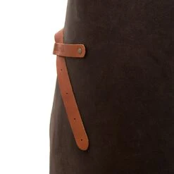 Xapron Utah Leather Apron -Le Creu Grill Shop Utah Choco Zoom