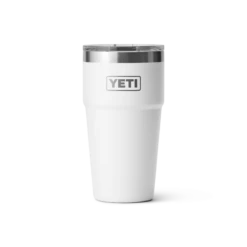 YETI Rambler 16 Oz Stackable Pint W/ Magslider Lid -Le Creu Grill Shop W Drinkware TumblerPint 16oz White Studio PrimaryB