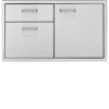 Delta Heat Door + Two Drawer Combo -Le Creu Grill Shop dhdd b