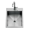 Delta Heat 15" Drop-in Sink 1 Delta Heat 15" Drop-in Sink -Le Creu Grill Shop dhos15