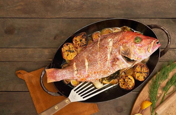 Smithey Ironware Carbon Steel Oval Roaster 10 Smithey Ironware Carbon Steel Oval Roaster - Image 8