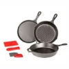 Lodge Essentials 6-Piece Cast Iron Pan Set 1 Lodge Essentials 6-Piece Cast Iron Pan Set -Le Creu Grill Shop lodge2