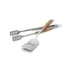 Outset Jackson Acacia Wood Grill Spatula & Locking Tongs Set -Le Creu Grill Shop outset grilling sets qj40 64 1000