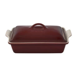 Le Creuset Heritage Covered Rectangular Casserole Dish 4 Qt. -Le Creu Grill Shop pg07053a 33949